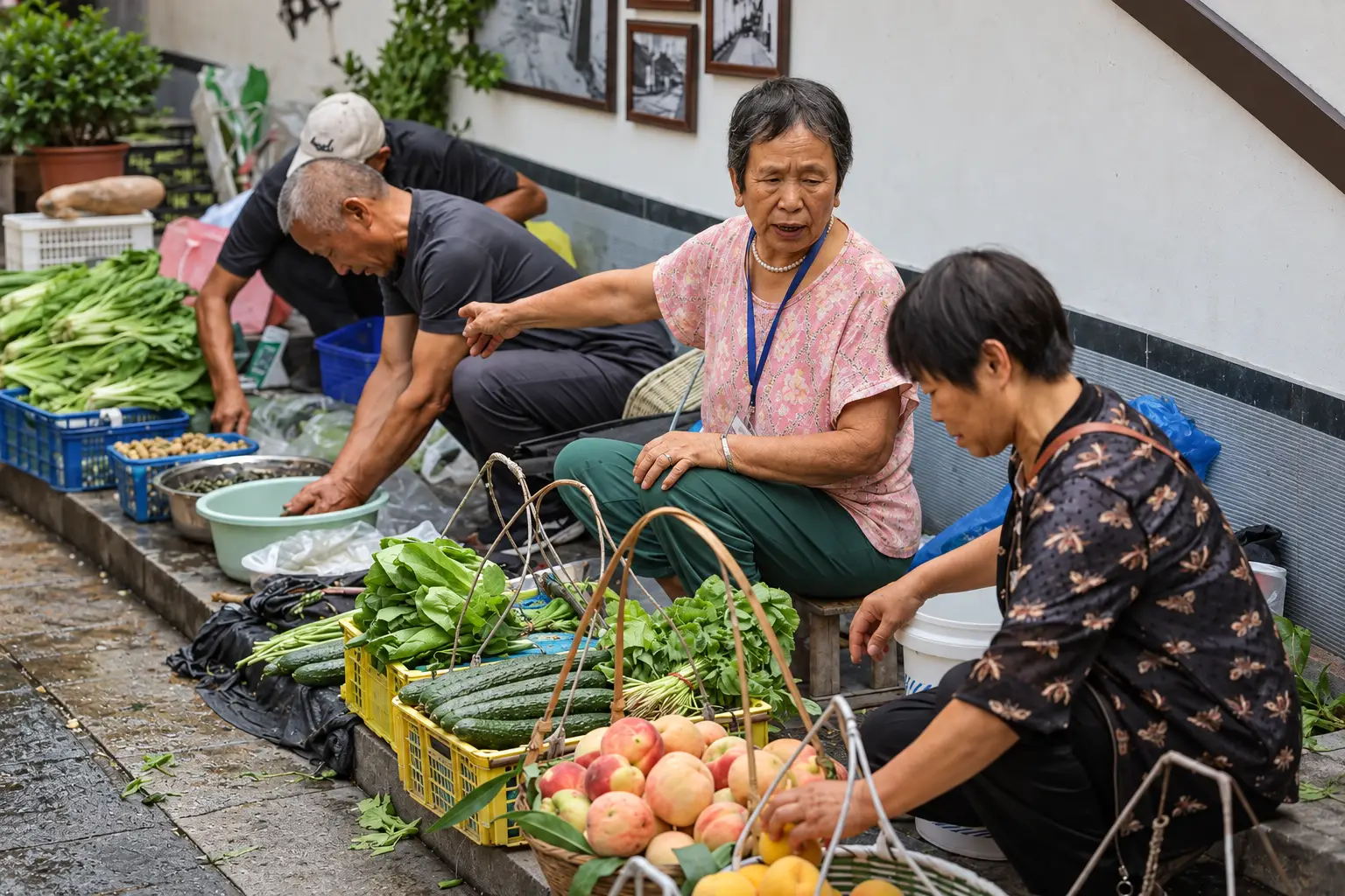 A local morning market experience in Shaoxing